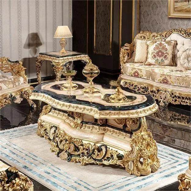 French court classical furniture Renaissance art solid wood carved villa luxury bespoke European sofa - FLORANZANI- Beauté & Santé