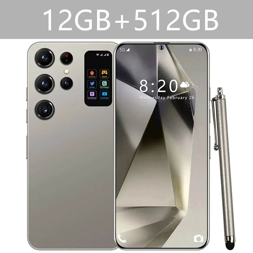 2025 Cellphones S24 Ultra 7.3 Inch 4G 5G Original Smartphone Dual SIM Android 14 Cell Phone Global Version Smart Mobile Phones - FLORANZANI- Beauté & Santé