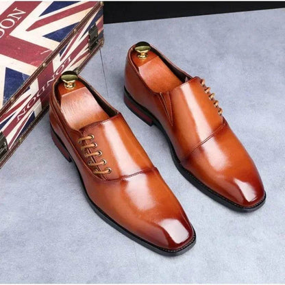 Business Dress Men Shoes Square Toe Leather Party Wedding Shoes Men Quality Gentleman Shoess 48 Casual Man Office Shoes 2024 - FLORANZANI- Beauté & Santé