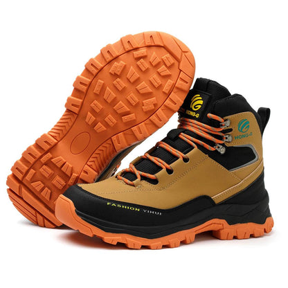 Rotary Buckle Men Work Boots Safety Steel Toe Safety Shoes Indestructible Shoes Anti-smash Puncture-Proof Work Shoes 38-47 - FLORANZANI- Beauté & Santé