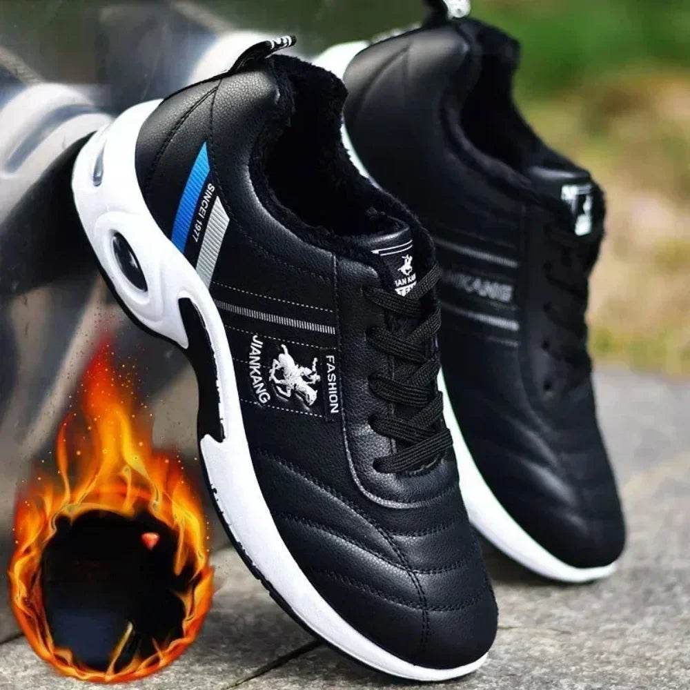 PU Leather Men Sneakers Breathable Men Casual Shoes Arrival Wedges Men Vulcanized Shoes Non-Slip Male Board Shoes Кроссовки - FLORANZANI- Beauté & Santé