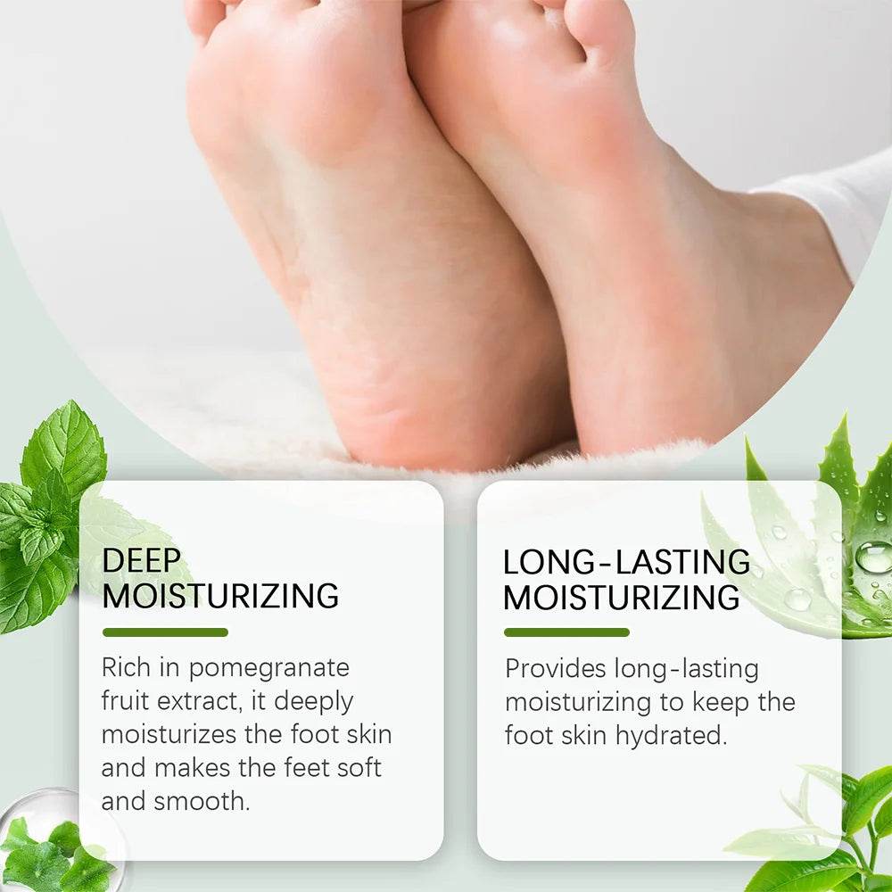 Tea Tree Oil Foot Cream Improves Skin Roughness Softens Cracked Feet Exfoliating Daily Foot Care Solution Lasting Moisturization - FLORANZANI- Beauté & Santé