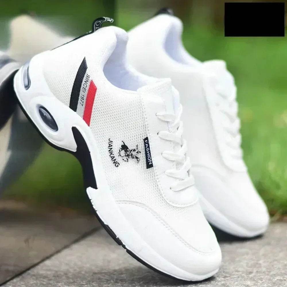 PU Leather Men Sneakers Breathable Men Casual Shoes Arrival Wedges Men Vulcanized Shoes Non-Slip Male Board Shoes Кроссовки - FLORANZANI- Beauté & Santé