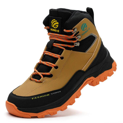 Rotary Buckle Men Work Boots Safety Steel Toe Safety Shoes Indestructible Shoes Anti-smash Puncture-Proof Work Shoes 38-47 - FLORANZANI- Beauté & Santé