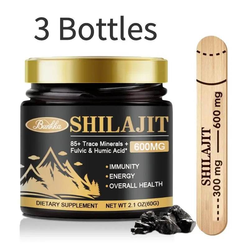 Original Organic Shilajit Resin Bitter Taste 100% Pure Himalaya Beauty Health Hormone Balance 85+ Trace Minerals Fulvic Acid - FLORANZANI- Beauté & Santé