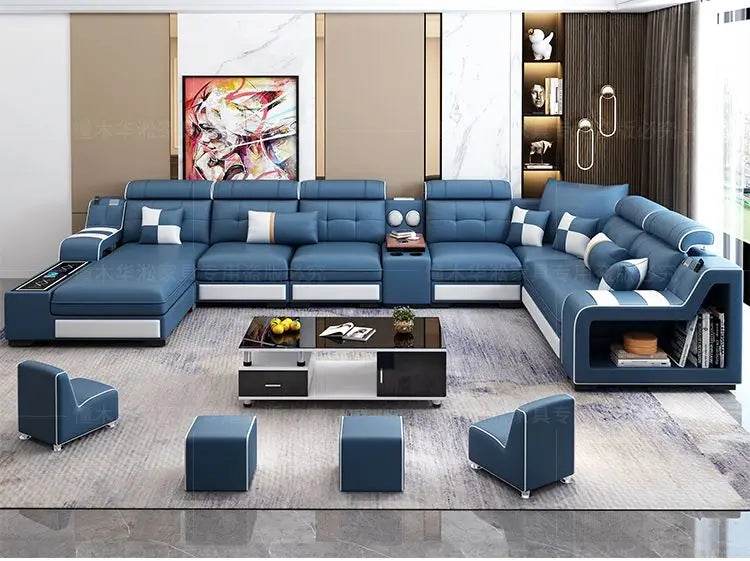 The new U-shaped living room is simple, fashionable, large and small, multi-function non-washing cloth sofa. - FLORANZANI- Beauté & Santé