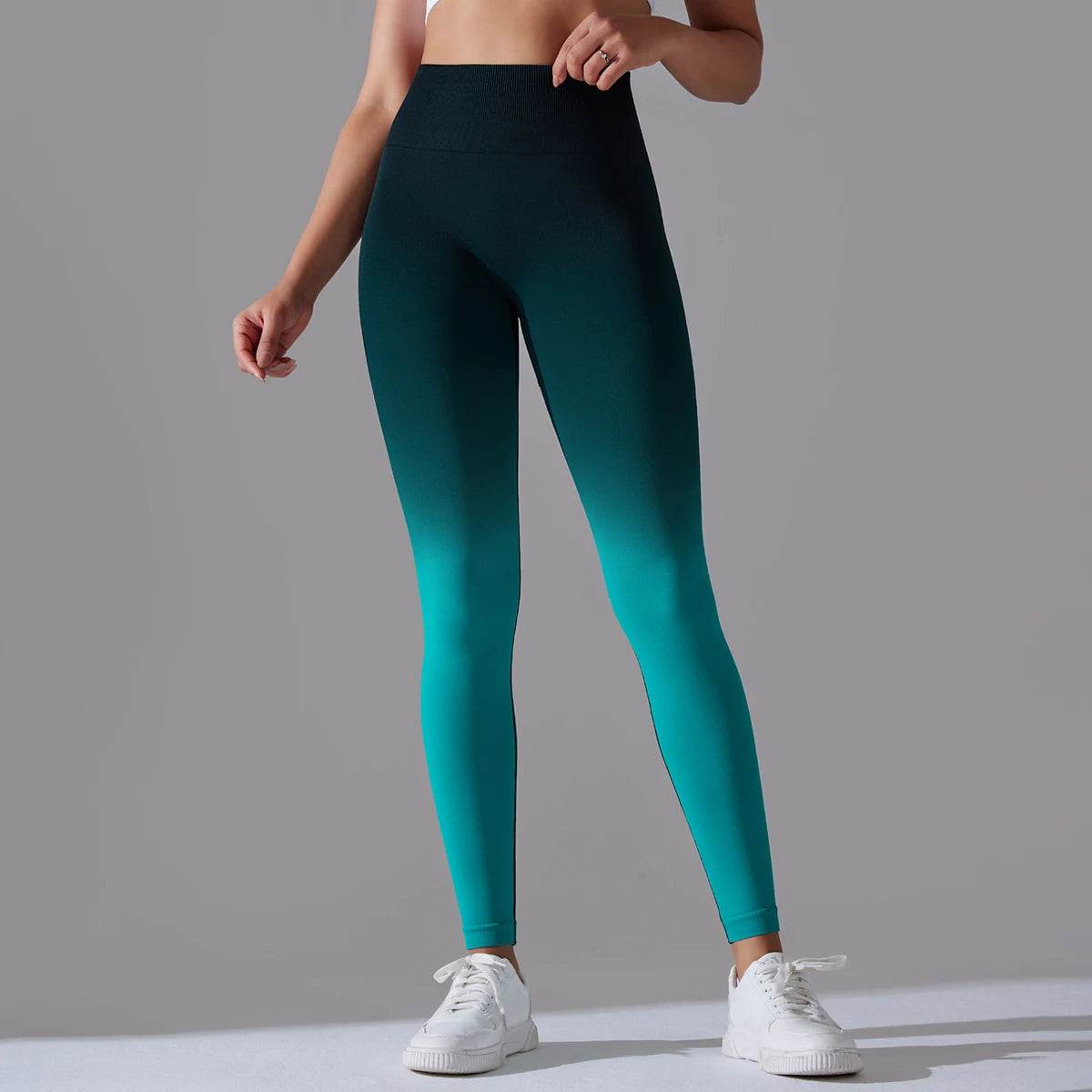 Gradual Change Yoga Pants High Waisted Gym Leggings Sport Women Fitness Seamless Female Legging Tummy Control Running Training - FLORANZANI- Beauté & Santé