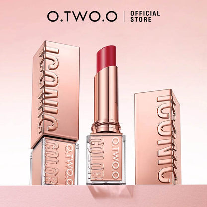 O.TWO.O Lipstick Lip Tint Moisturizing Nourishing Glow Lightweight Smooth Non-Sticky Refreshing Red High-shine Lipstick Makeup - FLORANZANI- Beauté & Santé