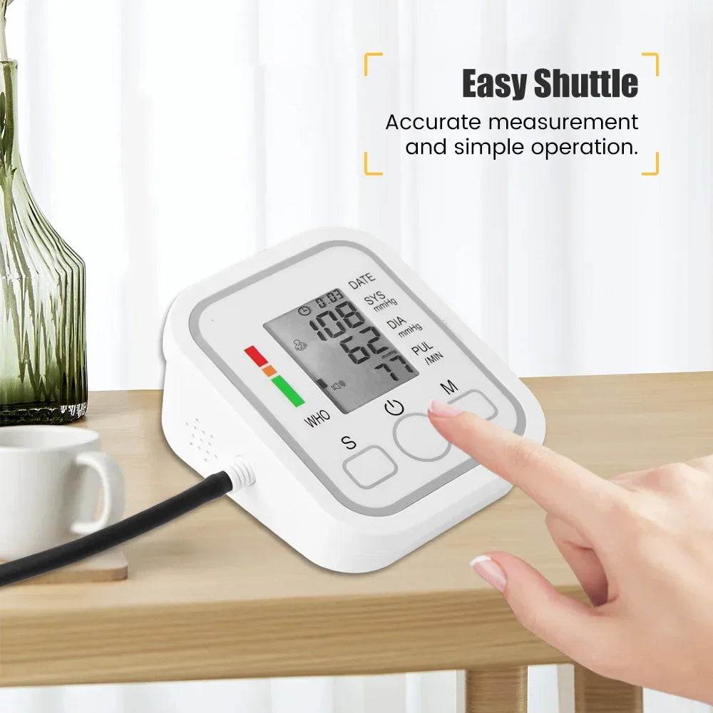 Medical Automatic Sphygmomanometer Digital Arm Wrist BP Blood Pressure Monitor Tensiometer Tonometer Heart Rate Pulse Meter - FLORANZANI- Beauté & Santé