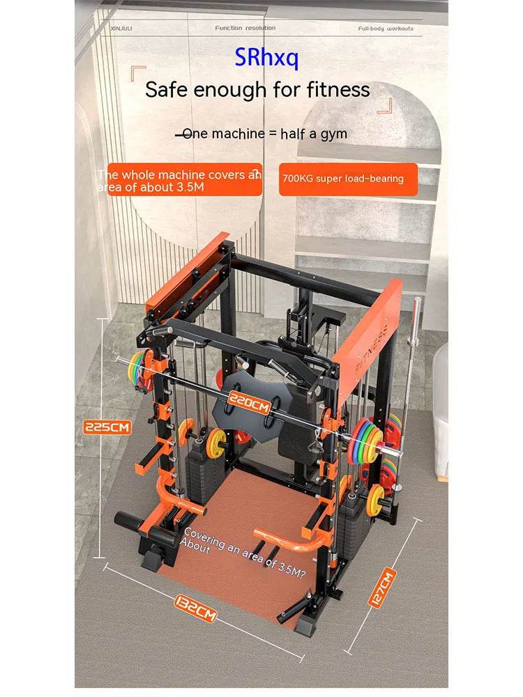 Multi-functional Smith Machine, Comprehensive Training Equipment, Fitness Equipment, Deep Squat gantry, Horizontal Push Frame - FLORANZANI- Beauté & Santé