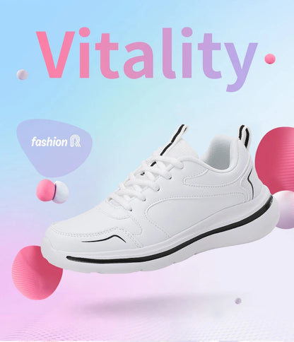 Women Casual Sneakers Running Sport Shoes Mesh Breathable Female Walking Jogging Shoes Comfortable Black White Tennis Sneakers