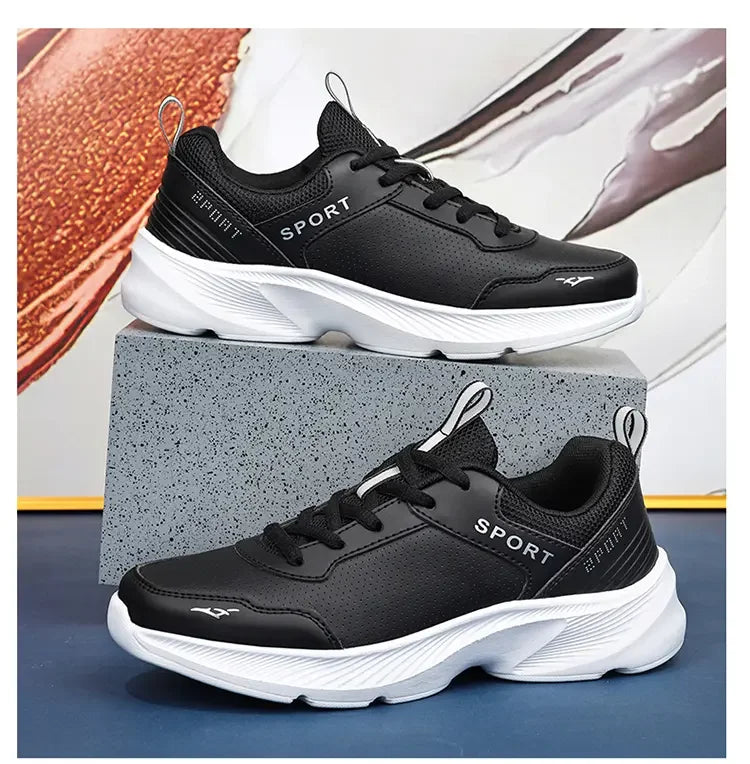 Women's Casual Shoes Breathable Walking Strap Flat Shoes Sports Tennis Women's White and Black Casual Training Shoes New 2024