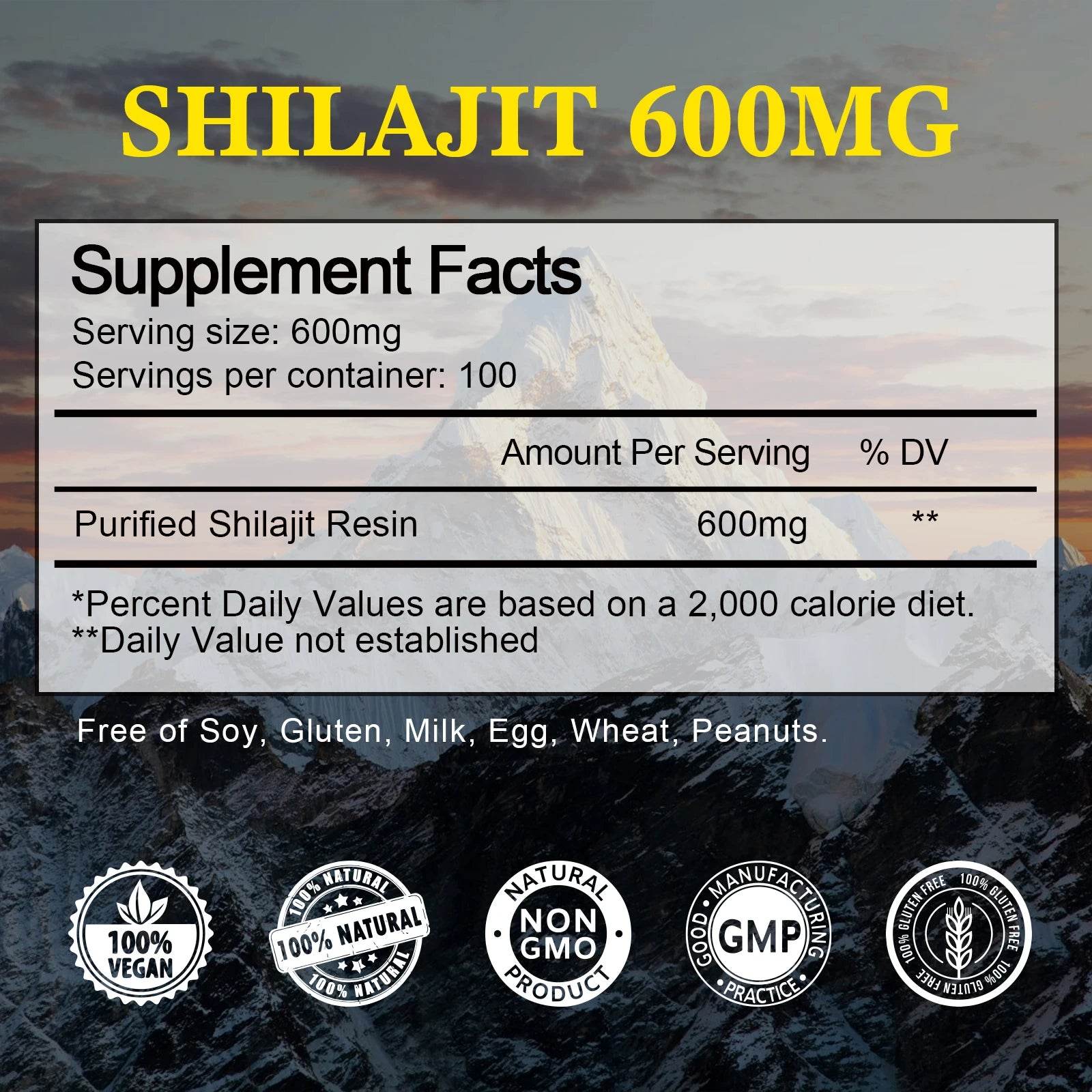 BEWORTHS 60ML 100% Original Shilajits High Purity Shilajit Resin with Fulvic Acid and 85+Trace Minerals Support Overall Health - FLORANZANI- Beauté & Santé