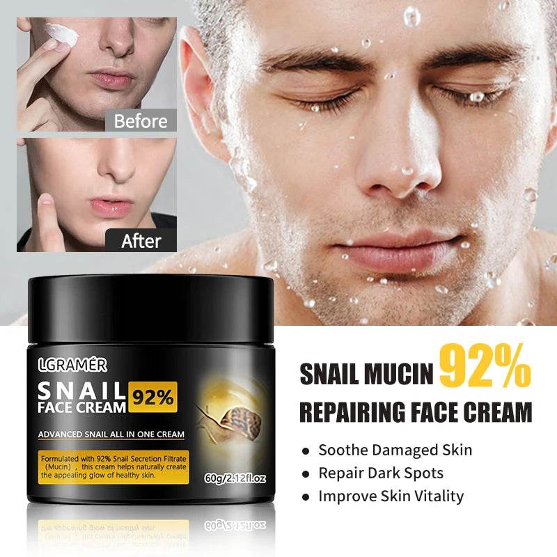 Anti Wrinkles Snail Face Cream Collagen Moisturizing Nourish Repair Face Damaged Lift Firm Smooth Bright Whitening Skin Care - FLORANZANI- Beauté & Santé