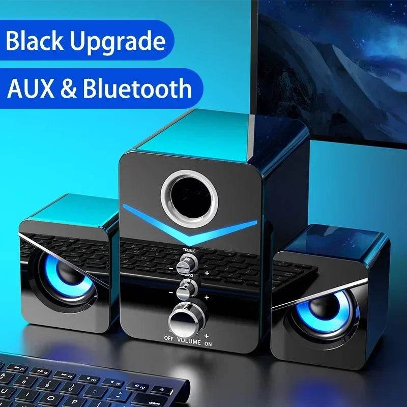 Home Theater System PC Bass Smart Subwoofer Bluetooth-compatible Speaker Portable Computer Speakers Music Boombox For Desktop - FLORANZANI- Beauté & Santé