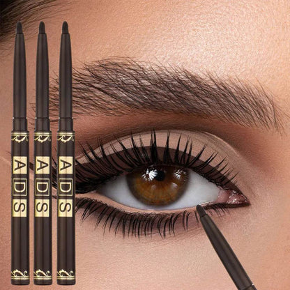 3pcs Long-Lasting Waterproof Black Eyeliner Pencils - Smudge & Sweat Proof for Bold Eye Makeup, Perfect Gift - FLORANZANI- Beauté & Santé