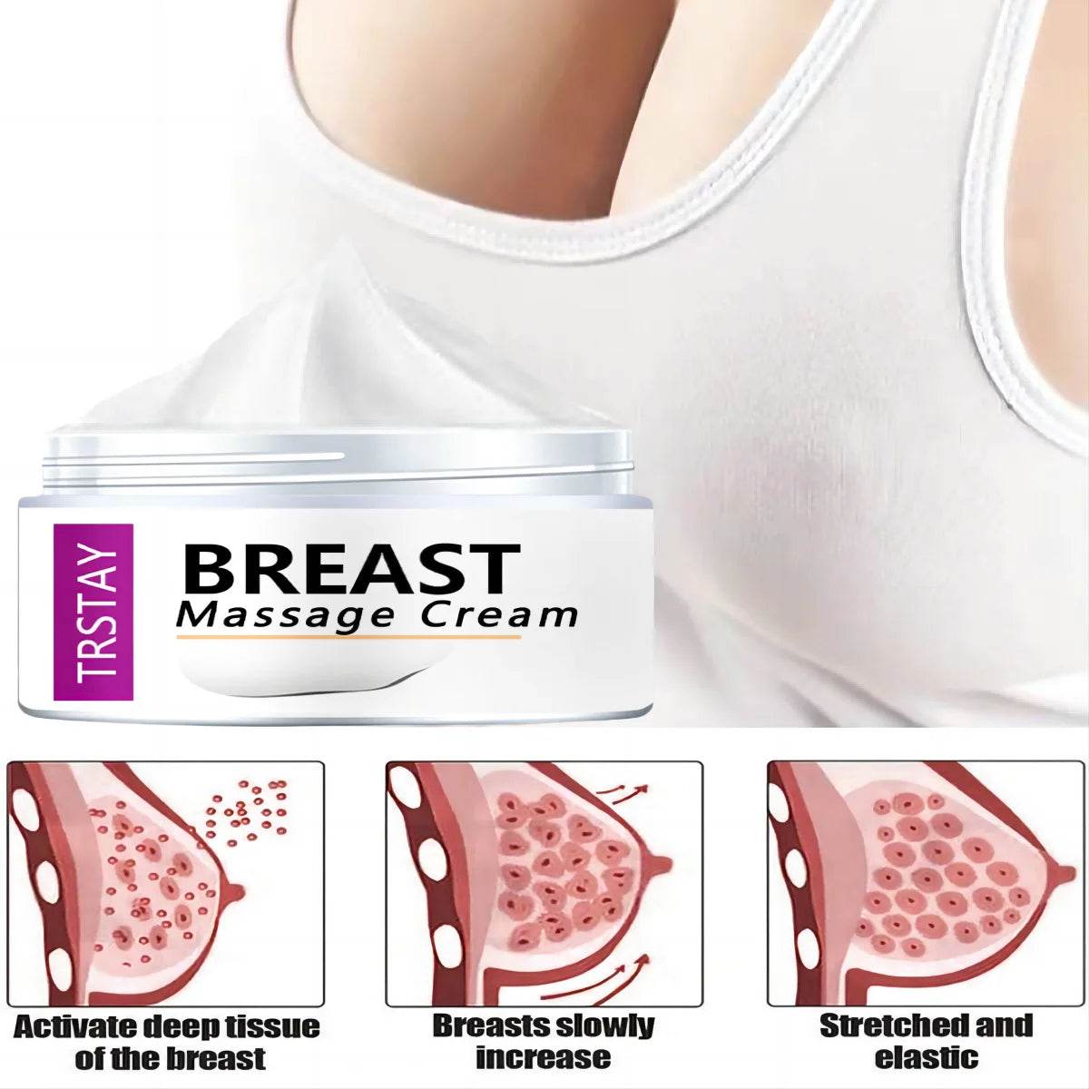 Breast Enhancement Cream, Breast Growth Coating Cream, Breast Enhancement, Buttocks And Buttocks Lifting, Oil Control And Acne R - FLORANZANI- Beauté & Santé