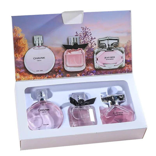 90ML(30mlx3PCS) Eau De Parfum Gift Box Feminino Spray Fresh Light Scent Floral Fruity Chypre Notes LongLasting Women Perfume Set - FLORANZANI- Beauté & Santé