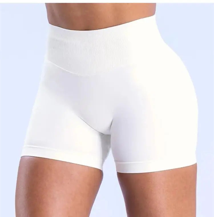 Epligg Women Fitness Sports Shorts 4.5" With logo Gym Shorts Low Ribbed Band Workout Scrunch Butt Yoga Booty Running Short Pants - FLORANZANI- Beauté & Santé