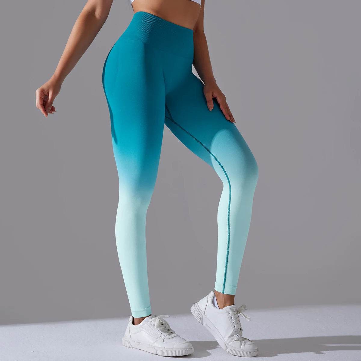 Gradual Change Yoga Pants High Waisted Gym Leggings Sport Women Fitness Seamless Female Legging Tummy Control Running Training - FLORANZANI- Beauté & Santé