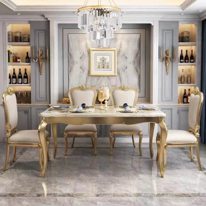 Designer Luxury Dining Table Home Modern Space Saving Dining Table Restaurant Center Mesa Comedor Living Room Sets Furniture - FLORANZANI- Beauté & Santé