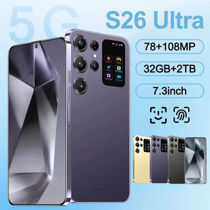 New S26 Ultra Smartphone Original 7.3 Inch 32G+2T Celulares Android Moblie Phones Unlocked 5G Dual Sim Global Version CellPhones - FLORANZANI- Beauté & Santé