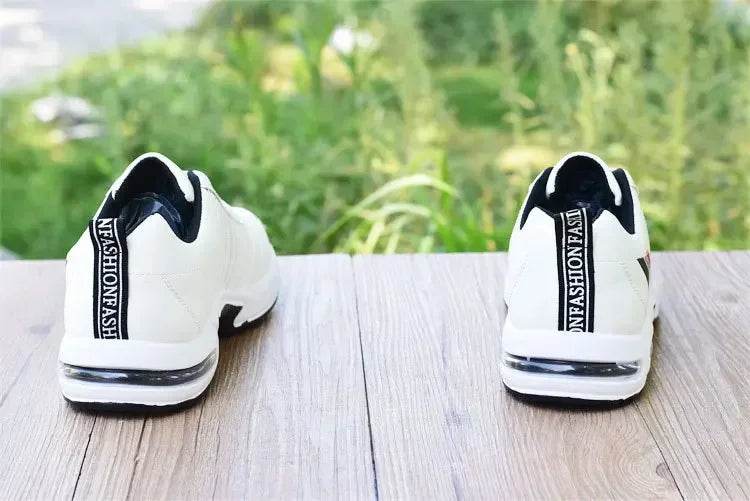 PU Leather Men Sneakers Breathable Men Casual Shoes Arrival Wedges Men Vulcanized Shoes Non-Slip Male Board Shoes Кроссовки - FLORANZANI- Beauté & Santé