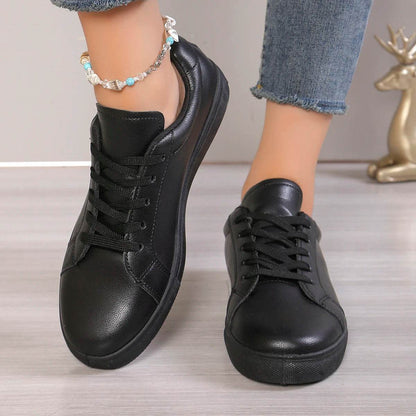 New Casual Sneakers for Women 2024 Spring Black Lace Up Female Flats Casual Women's Fashion Ladies Sports Shoes Size 36-41 - FLORANZANI- Beauté & Santé