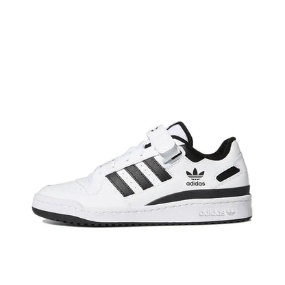 Adidas Forum Men's and Women's Casual Retro Low Cut Wear-resistant Versatile Sports Skateboarding Shoes