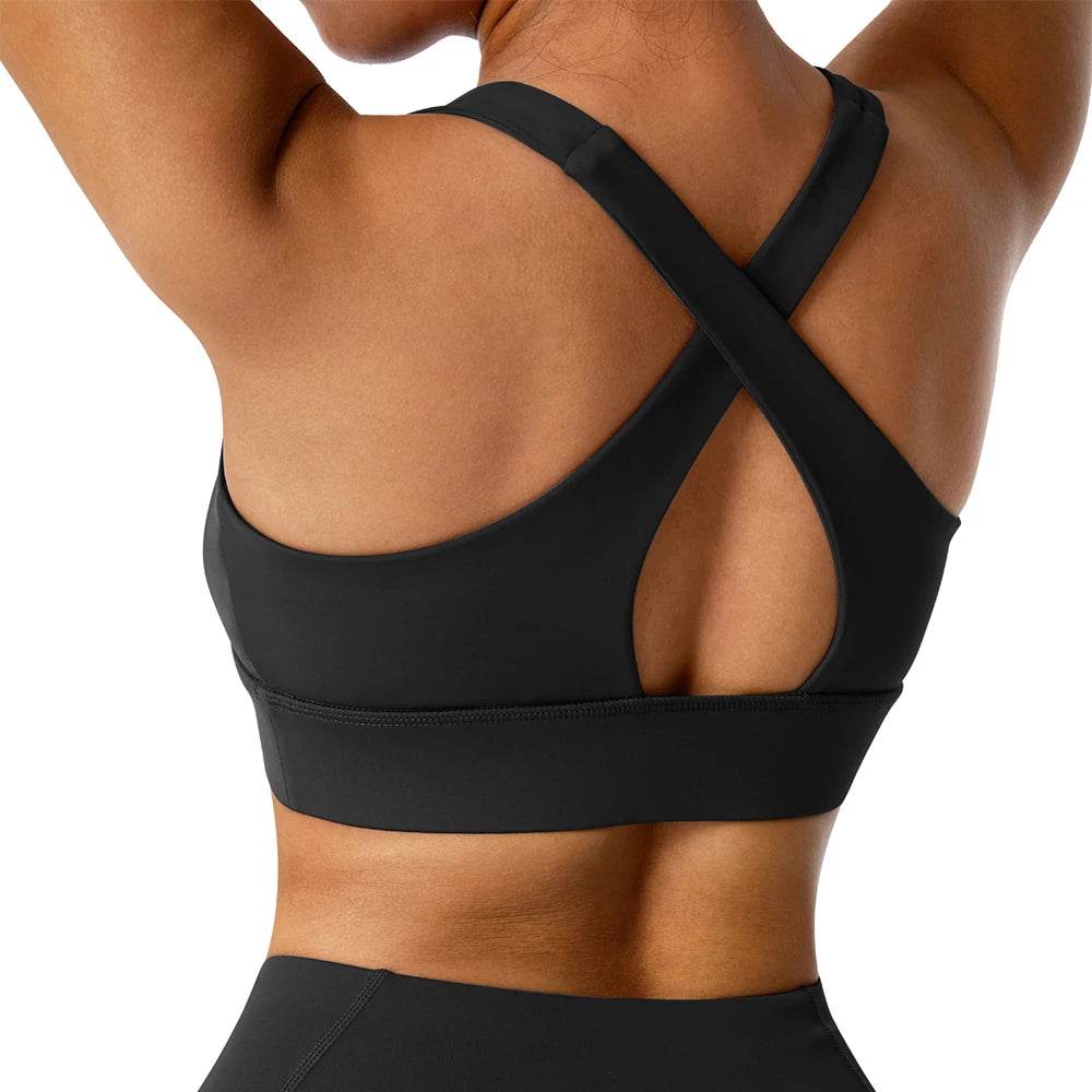 Sports Yoga Bras Women Crop Top Breathable Yoga Bra Push up Shockproof Workout Top Women's underwear Sports Top For Fitness - FLORANZANI- Beauté & Santé