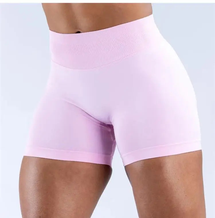 Epligg Women Fitness Sports Shorts 4.5" With logo Gym Shorts Low Ribbed Band Workout Scrunch Butt Yoga Booty Running Short Pants - FLORANZANI- Beauté & Santé