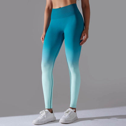 Gradual Change Yoga Pants High Waisted Gym Leggings Sport Women Fitness Seamless Female Legging Tummy Control Running Training - FLORANZANI- Beauté & Santé