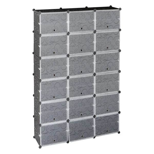 12-Tier Portable 72 Pair Shoe Rack Organizer 36 Grids Tower Shelf Storage Cabinet Stand Expandable for Heels - FLORANZANI- Beauté & Santé