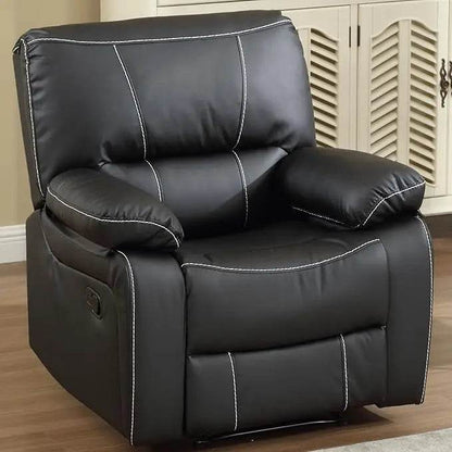 Electric sofa Faux Leather Manual Recliner Sofa Set,Reclining Sofa and 3 Seat Recliner Sofa,Couch Furniture Set for Living Room - FLORANZANI- Beauté & Santé