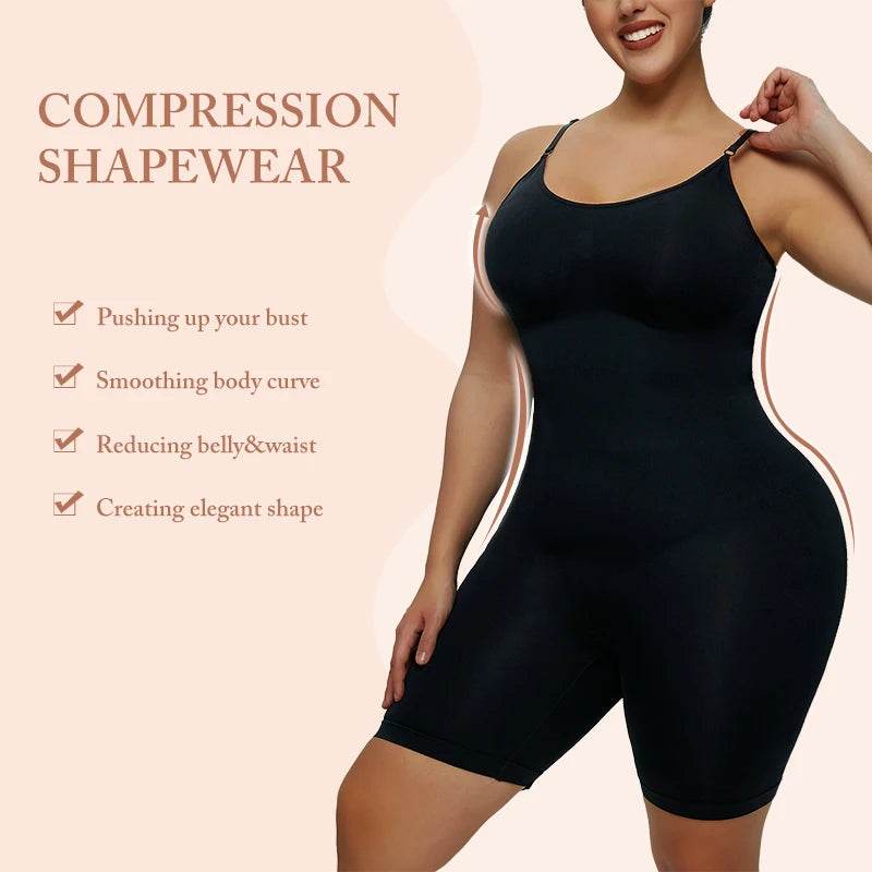 Plus Size Women Butt Lifter Body Shaper Push Up Breast Slimming Waist Tummy Control Shapewear Bodysuit Fajas - FLORANZANI- Beauté & Santé