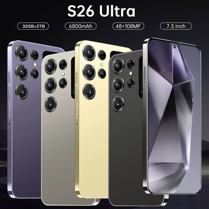 New S26 Ultra Smartphone Original 7.3 Inch 32G+2T Celulares Android Moblie Phones Unlocked 5G Dual Sim Global Version CellPhones - FLORANZANI- Beauté & Santé