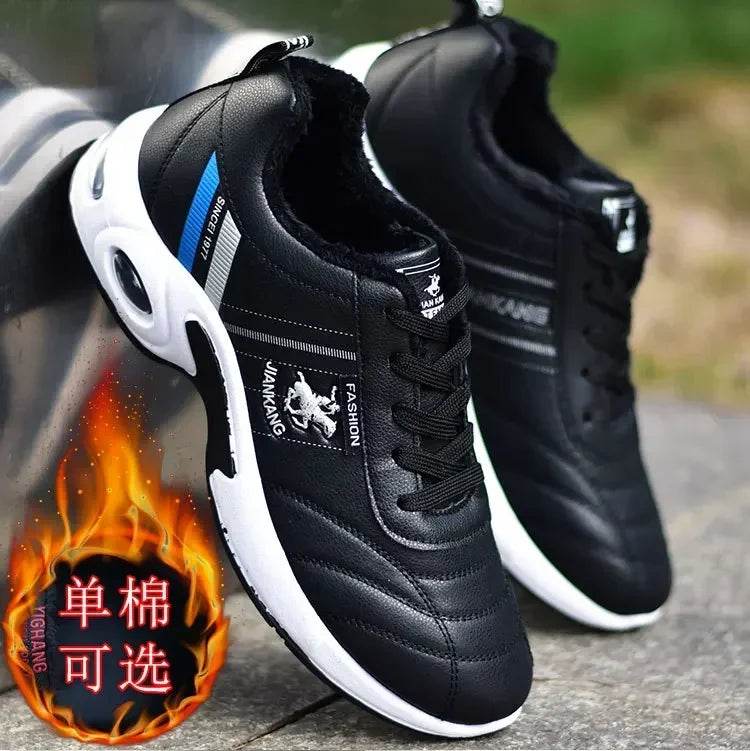 PU Leather Men Sneakers Breathable Men Casual Shoes Arrival Wedges Men Vulcanized Shoes Non-Slip Male Board Shoes Кроссовки - FLORANZANI- Beauté & Santé