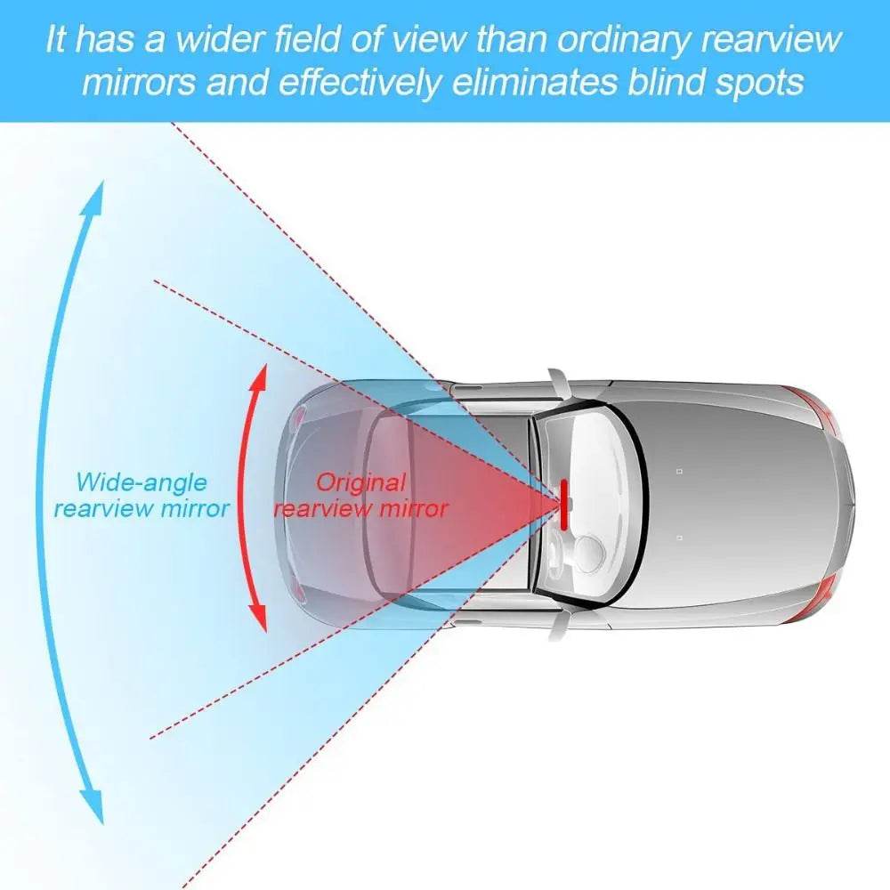 Universal Anti glare Wide Angle Convex Rearview Mirror Car Interior Rear View Child Seat Blue Sun Visor Goggle Safety - FLORANZANI- Beauté & Santé