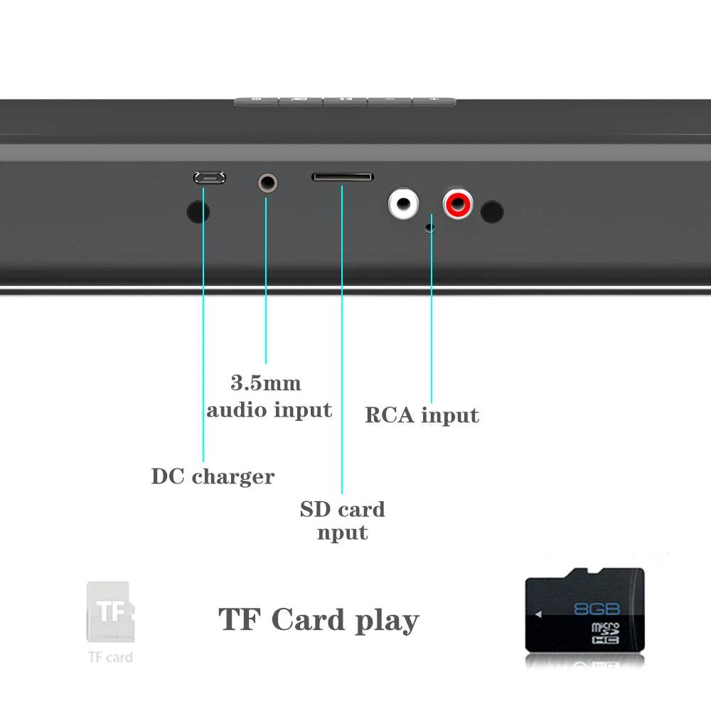 Home Theater Sound System Bluetooth Speaker Computer Speakers TV Soundbar Box Subwoofer Radio Music Center Boom Box Colum - FLORANZANI- Beauté & Santé