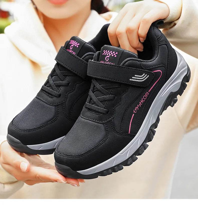 Women's Sports Shoes Leather Sports Shoes Waterproof Fashionable Outdoor Hiking Anti SlipCasual Walking Shoes Women's Shoes - FLORANZANI- Beauté & Santé