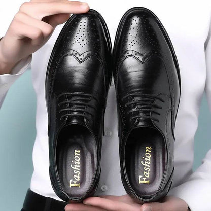 Men Oxford Shoes Luxury Leather Brogue Shoes Male Classic Business Formal Shoes High Quality Handcrafted Men Party Wedding Shoe - FLORANZANI- Beauté & Santé