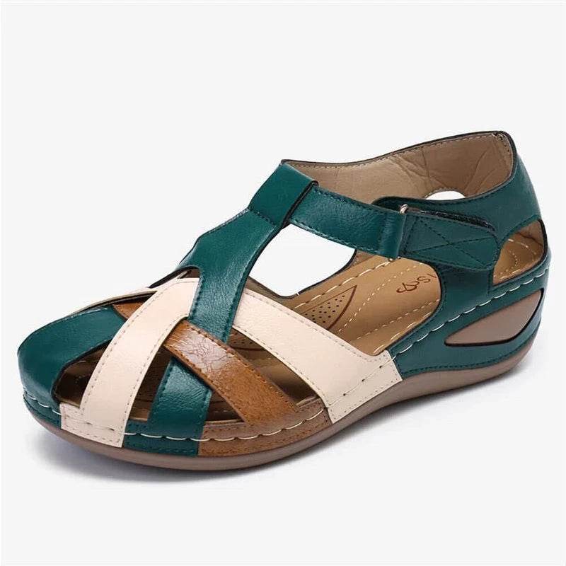 Women's Sandals Soft Wedge Heels Sandals 2025 Summer Shoes Woman Low Platform Sandalias De Mujer Mix Color Summer Sandals Female - FLORANZANI- Beauté & Santé