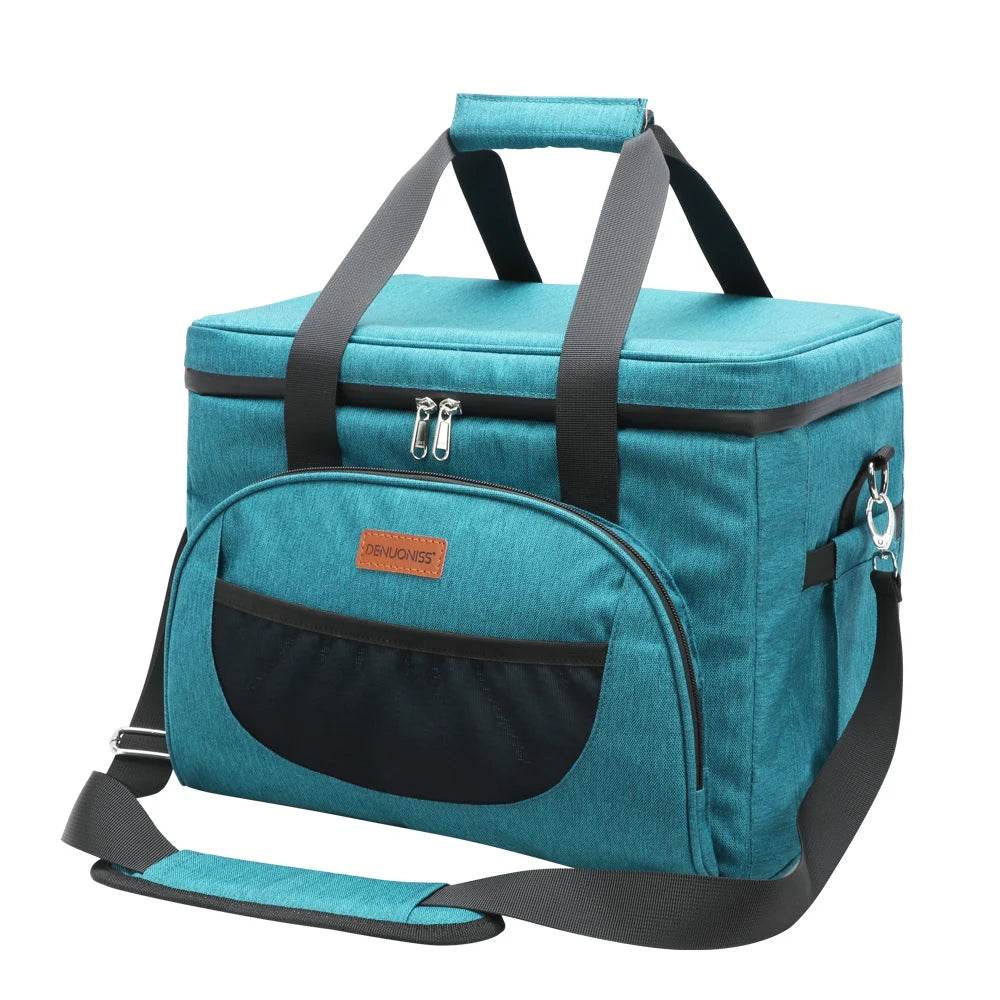 16/28L 40 Cans Cooler Handbag with Strap Picnic Bag Sac Isotherme Insulated Bag for Ice Beer Meal Container Lunch Bag DENUONISS - FLORANZANI- Beauté & Santé