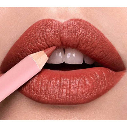 12Color Matte Lipliner Pink Lip Liner Pencil Waterproof Plumping Stain Lipstick Natural Nude Outline Lips Contour Makeup girl - FLORANZANI- Beauté & Santé