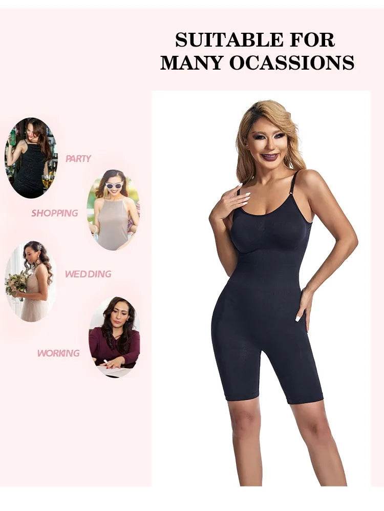 Women Bodysuit Sexy Shapewear Boxer Briefs Tummy Control Full Shaper Slimming Sheath Butt Lifter Thigh Slimmer Abdomen Corset - FLORANZANI- Beauté & Santé