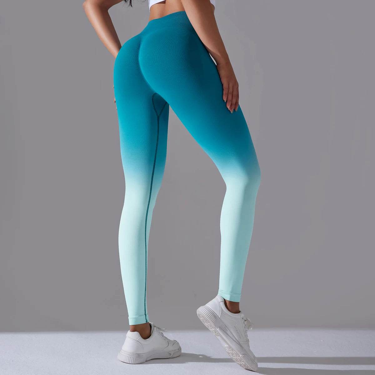 Gradual Change Yoga Pants High Waisted Gym Leggings Sport Women Fitness Seamless Female Legging Tummy Control Running Training - FLORANZANI- Beauté & Santé