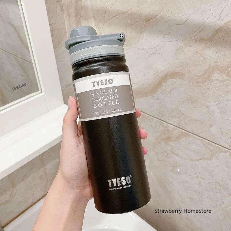 Tyeso 530/750ML Stainless Steel Thermos Bottle Portable Outdoor Sport Water Cup Keeps Cold and Heat High Capacity Thermos Bottle - FLORANZANI- Beauté & Santé