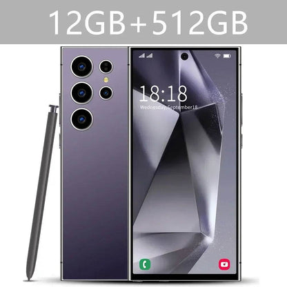 New S24 Ultra 7.3HD Cellphones Global Version 4G 5G Original Smartphone Android 14 Cell Phone Snapdragon 8 gen 3 Mobile Phones - FLORANZANI- Beauté & Santé