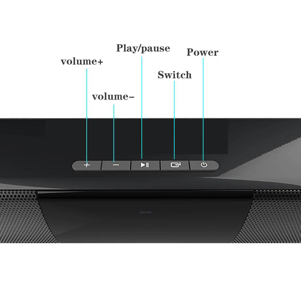 Home Theater Sound System Bluetooth Speaker Computer Speakers TV Soundbar Box Subwoofer Radio Music Center Boom Box Colum - FLORANZANI- Beauté & Santé