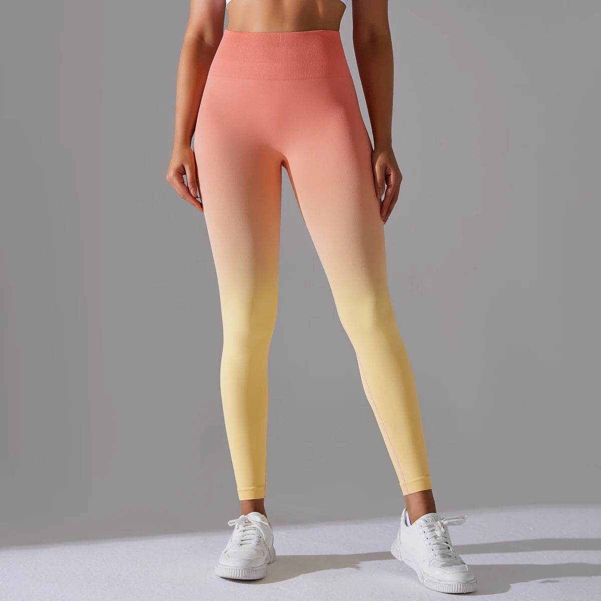 Gradual Change Yoga Pants High Waisted Gym Leggings Sport Women Fitness Seamless Female Legging Tummy Control Running Training - FLORANZANI- Beauté & Santé